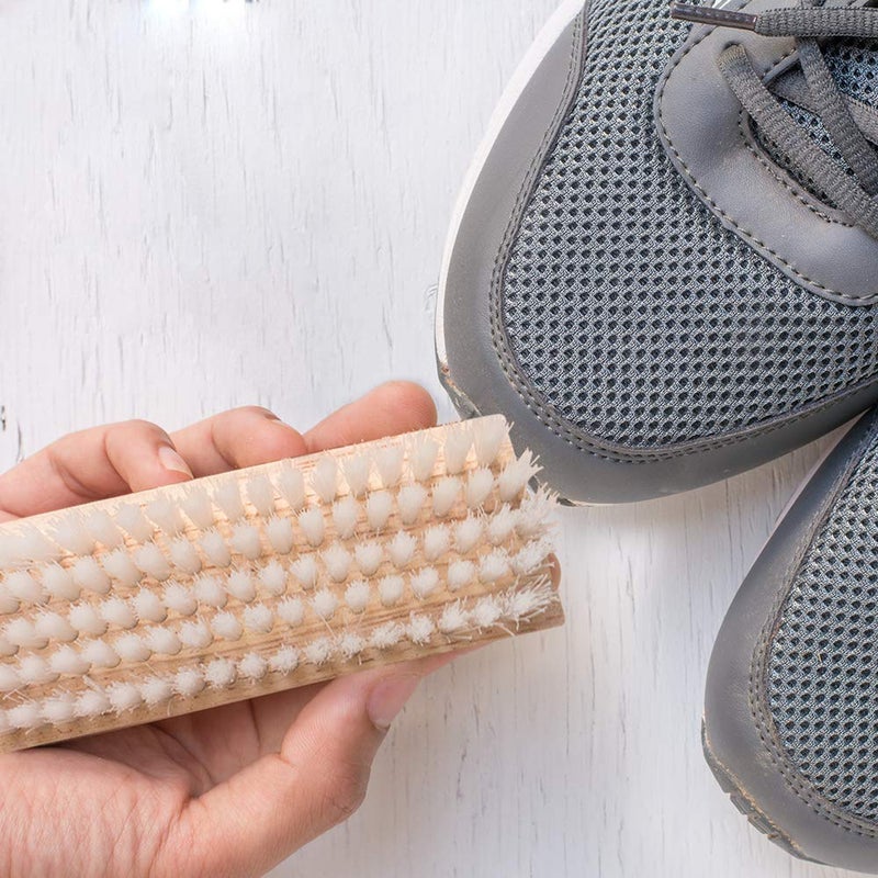 KLENBLU Sneaker Cleaner Brush/Cleaning Brush by KlenBlu - Premium Double Sided Wooden Shoe Care Brush Made with Nylon (2 Pack) - Image 4